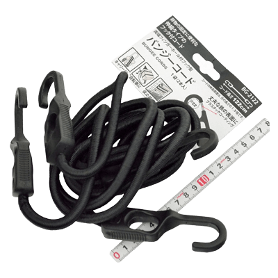 重量、荷締関係 両端フィンガーホール付フック型バンジーコード BG-2122-金井産業株式会社