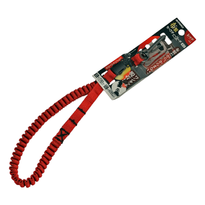 ストラップ、安全コード関係 布製セーフティーコード ミニ レッド-金井産業株式会社