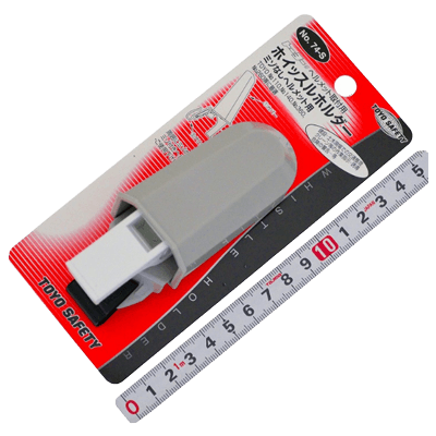 ストラップ、安全コード関係 ヘルメット取付用ホイッスルホルダー NO.74-S-金井産業株式会社