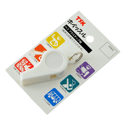 ストラップ、安全コード関係 ホイッスル プラスチック製 H-3-金井産業株式会社