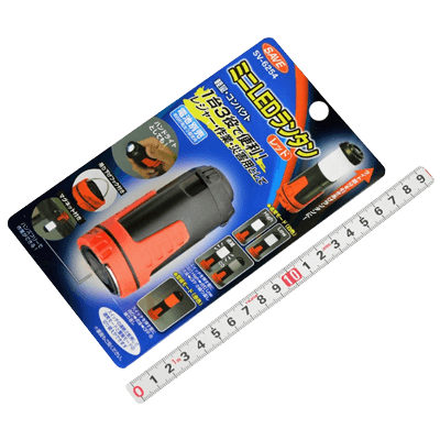 ライト関係 ミニLEDランタン レッド SV-2654-金井産業株式会社
