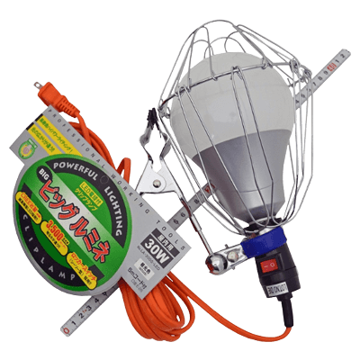 ライト関係 投光器・電球 LED電球付クリップランプ ビッグルミネ LA-3005-LED-金井産業株式会社