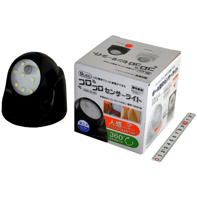 ライト関係 9LEDコロコロ センサーライト AXL-068-金井産業株式会社