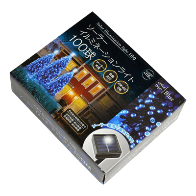 ライト関係 イルミネーション・センサーライト ソーラー イルミネーションライト ブルー AXL-115B-金井産業株式会社