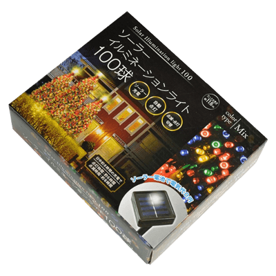 ライト関係 イルミネーション・センサーライト ソーラー イルミネーションライト ミックス AXL-115M-金井産業株式会社