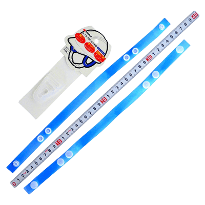 ヘルメット、フェイス関係 あごひも・耳かけ ラクラク耳ひも2本組 クリアブルー-金井産業株式会社