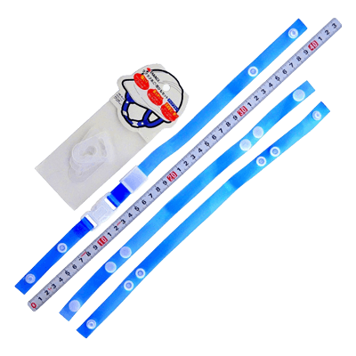 ヘルメット、フェイス関係 ラクラクあご・耳ひもセット クリアブルー-金井産業株式会社