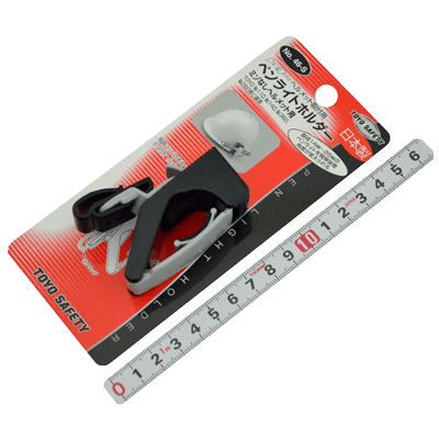 ヘルメット、フェイス関係 ペンライトホルダー ミゾなしヘルメット用 No.46-S-金井産業株式会社