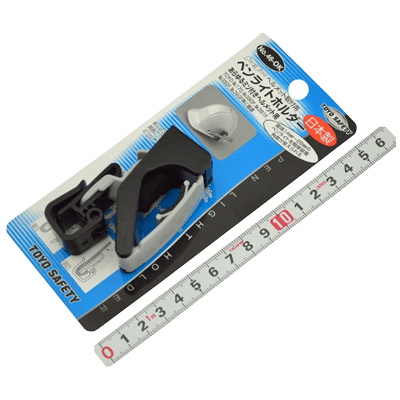 ヘルメット、フェイス関係 ペンライトホルダー あらゆるミゾ付きヘルメット用 No.46-OK-金井産業株式会社