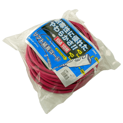 電気、電源関係 ソフト延長コード ストレート バイオレット SE-1510V-金井産業株式会社