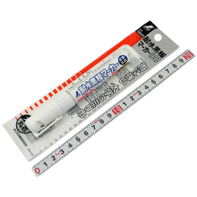 確認用品 黒板 ホワイトボードマーカー白 中字 丸芯 #78505-金井産業株式会社