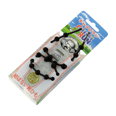 装備品関係 靴・長靴・安全靴 結ばない靴ひも キャタピラン ジャガーブラック 75-7JB-金井産業株式会社