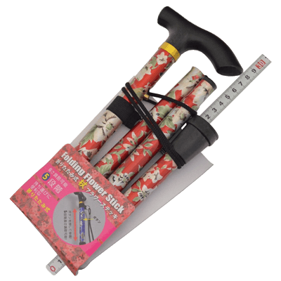 快適商品 福祉用品 折りたたみ式杖 フラワーステッキ 29145-金井産業株式会社