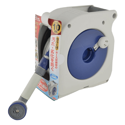 水道用品 ミニ散水 ホースリール 10M SHR-10C-金井産業株式会社