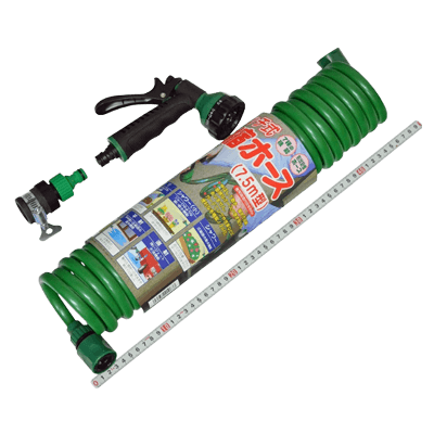 水道用品 ワンタッチ式伸縮ホース 7.5M型-金井産業株式会社