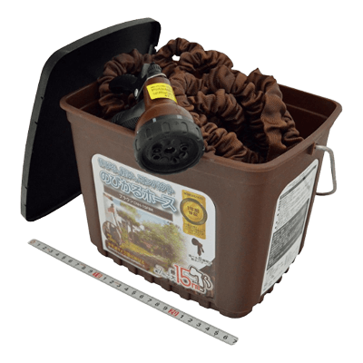 水道用品 のびかるホース キャリーケース付 CNH-15FBR-金井産業株式会社