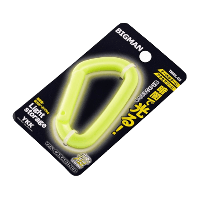 腰袋、工具差し、工具ケース、カラビナ関係 カラビナ・キーホルダー 錆びないカラビナ (蓄光) TMRL-02-金井産業株式会社