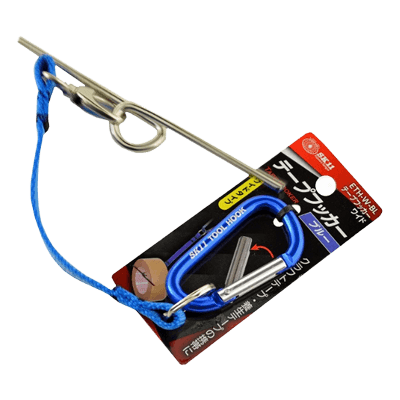 腰袋、工具差し、工具ケース、カラビナ関係 テープフッカー ワイド ブルー ETH-W-BL-金井産業株式会社