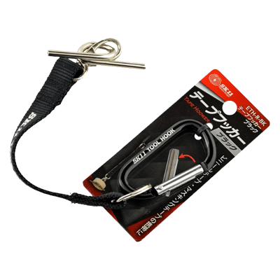 腰袋、工具差し、工具ケース、カラビナ関係 テープフッカー ブラック ETH-R-BK-金井産業株式会社