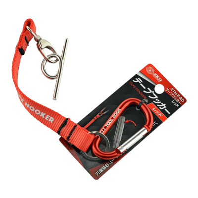 腰袋、工具差し、工具ケース、カラビナ関係 テープフッカー レッド ETH-R-RD-金井産業株式会社