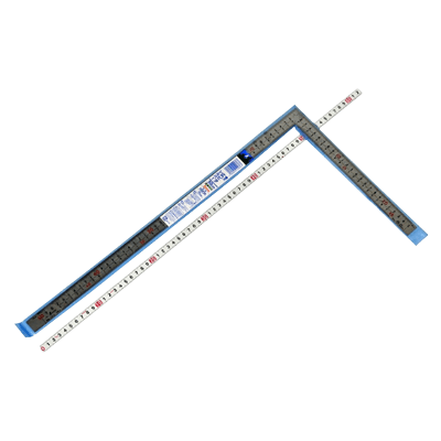 工具関係 定規・ノギス・自由金 曲尺 広ピタシルバー50CM #10036-金井産業株式会社