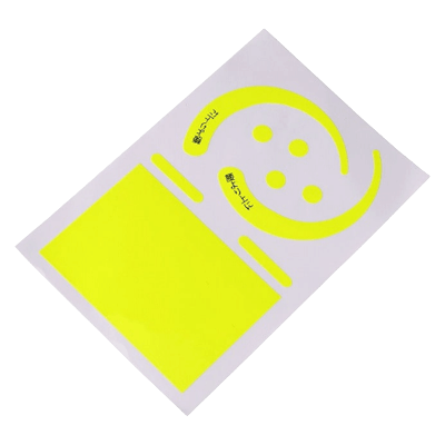 墜落制止用器具関係 (ハーネス、ランヤード、安全帯関係) 安全帯用フックステッカー 蛍光イエロー 1150-2201-03-金井産業株式会社