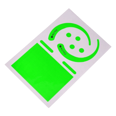 墜落制止用器具関係 (ハーネス、ランヤード、安全帯関係) 安全帯用フックステッカー 蛍光グリーン 1150-2201-01-金井産業株式会社