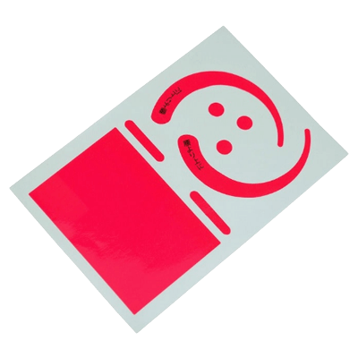 墜落制止用器具関係 (ハーネス、ランヤード、安全帯関係) 安全帯用フックステッカー 蛍光ピンク 1150-2201-00-金井産業株式会社