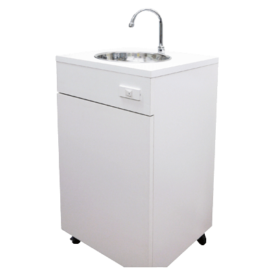 水道工事不要の簡易手洗いユニット 置くだけの手洗い おく洗-株式会社日本箱産業