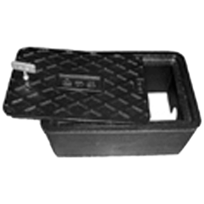 鍵付き・支持金具付き散水栓ボックス B3BLK-伊藤鉄工株式会社