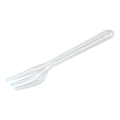 使い捨てカトラリー 単袋入 ＜100本＞ デザートフォーク 100-木村容器株式会社
