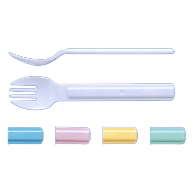 箸・カトラリー・ストロー 単袋入 白 -TK ファミリーフォーク-木村容器株式会社