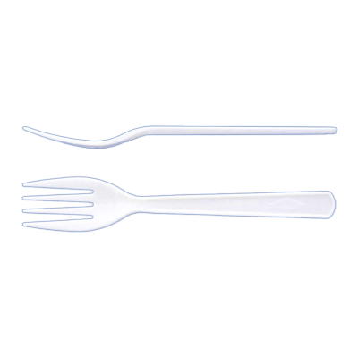 箸・カトラリー・ストロー 使い捨てプラスチック製 ケース販売 3,000本 フォーク #160 単袋入-木村容器株式会社