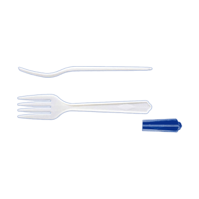 箸・カトラリー・ストロー 使い捨て プラスチック製 ケース販売 5,000本 大フォーク 白 単袋入-木村容器株式会社