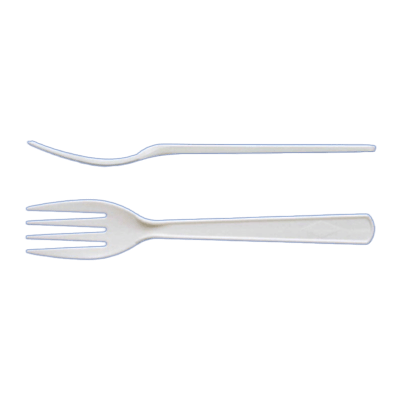箸・カトラリー・ストロー (PP) 単袋入 白 -TK フォーク#160-木村容器株式会社