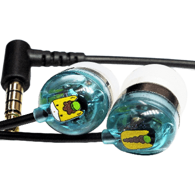 ハイレゾ対応カナル型イヤホン 碧Light ぐんまちゃんVersion with Microphone-オーツェイド株式会社