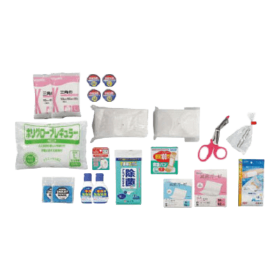 防災用品 害虫・害獣対策 防災用救急箱セット 10人用 1179-0602-15-株式会社グリーンクロス