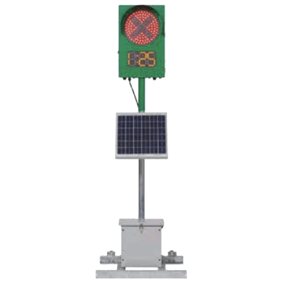 工事用規制材 信号機 GPSソーラー信号機IGS125DS 1111-0505-00-株式会社グリーンクロス