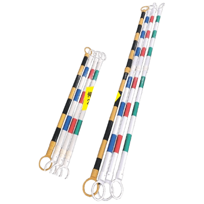 工事用規制材 コーン・バー PVC製伸縮式コーンバー 1105-0503-11 (緑白)-株式会社グリーンクロス