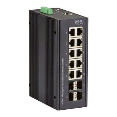 産業用 マネージド ギガビットイーサネットスイッチ RJ-45 / SFP LIG1014A-ブラックボックス・ネットワークサービス