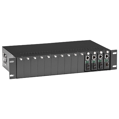 メディアコンバータ用 14スロット シャーシ 2U LHGC-RACK-ブラックボックス・ネットワークサービス