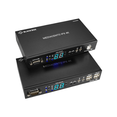 MediaCento IPX 4K エクステンダ - HDMI / USB / シリアル / PoE-ブラックボックス・ネットワークサービス