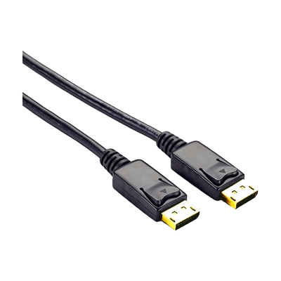 DisplayPort ケーブル ラッチ付 オス / オス 4K 60Hz Ver. 1.2-ブラックボックス・ネットワークサービス