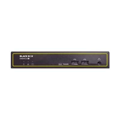 PE KVM-over-IP - DisplayPort, USB 2.0, オーディオ, デュアル ネットワーク ポート RJ45-ブラックボックス・ネットワークサービス