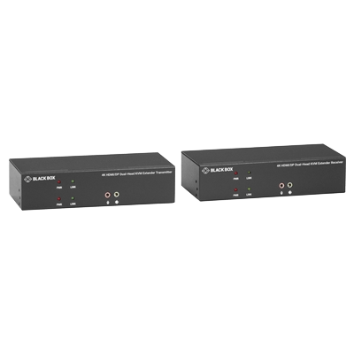 KVXLCシリーズ：CATx KVM エクステンダキット - 4K / HDMI / DisplayPort / デュアルモニタ-ブラックボックス・ネットワークサービス