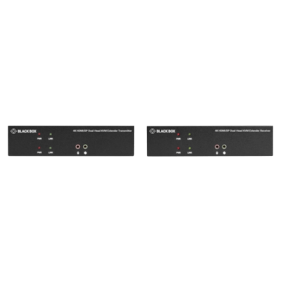 KVXLCシリーズ：光ファイバ KVM エクステンダキット - 4K / HDMI / DisplayPort / デュアルモニタ-ブラックボックス・ネットワークサービス