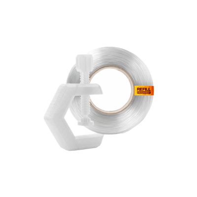 フィラメント Eco Prusament PETG Clear 1kg Refill-Prusa Research a.s.