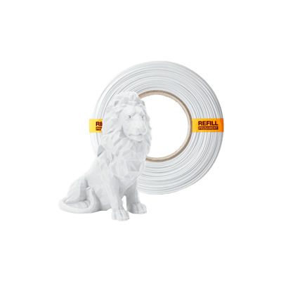 フィラメント Eco Prusament PLA Pristine White 1kg Refill-Prusa Research a.s.