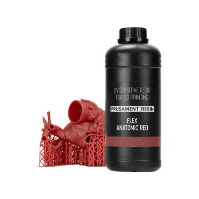 レジン Prusament Resin Flex Anatomic Red 1kg-Prusa Research a.s.