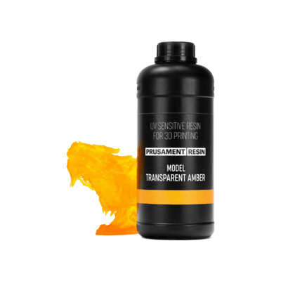 レジン Prusament Resin Model Transparent Amber 1kg-Prusa Research a.s.